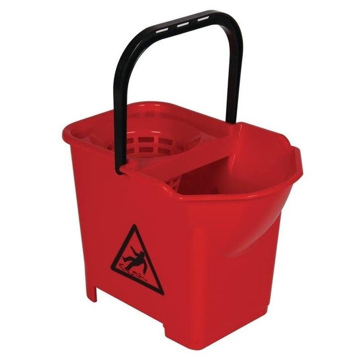 Mop emmer kleurcode rood | Polypropyleen | Met mop zeef | 14, Zakelijke goederen, Horeca | Keukenapparatuur, Nieuw in verpakking