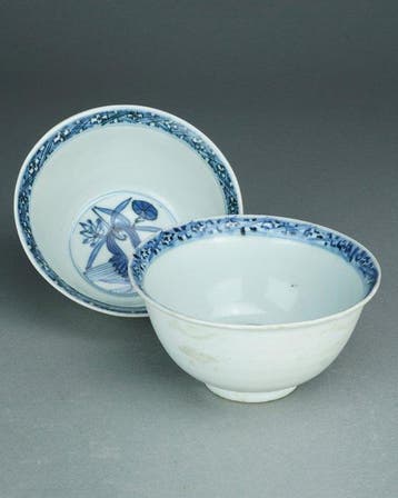 Bowls - Porselein - Kinrade - China - Ming Dynastie