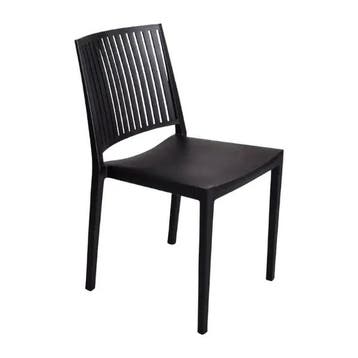 Stoelen | BALTIMORE | Kunststof | Black | In-/Outdoor |, Verzenden, Nieuw in verpakking