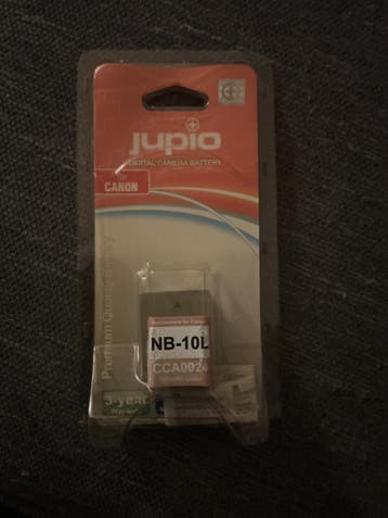 Jupio NB-10L accu – nieuw in verpakking. Voor Canon camera’s, Verzenden, Nieuw