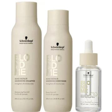 Schwarzkopf BLONDME Nourishing + Oil Set - 300+250+50ml, Ophalen of Verzenden, Nieuw, Overige typen