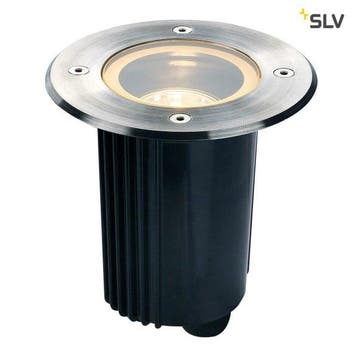 SLV DASAR 115 Grondspot RVS-316 rond GU10 IP67 kantelbaar, Verzenden, Nieuw, Aluminium