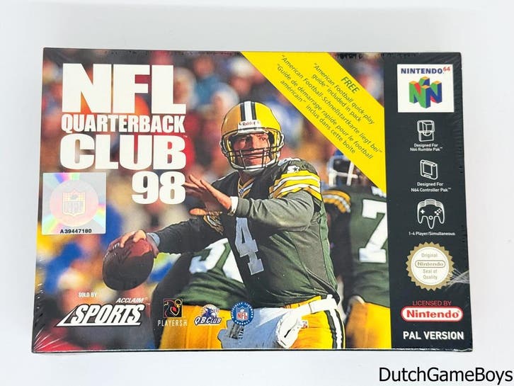 Nintendo 64 / N64 - NFL Quarterback Club 98 - EUR - New & Se, Spelcomputers en Games, Games | Nintendo 64, Gebruikt, Verzenden