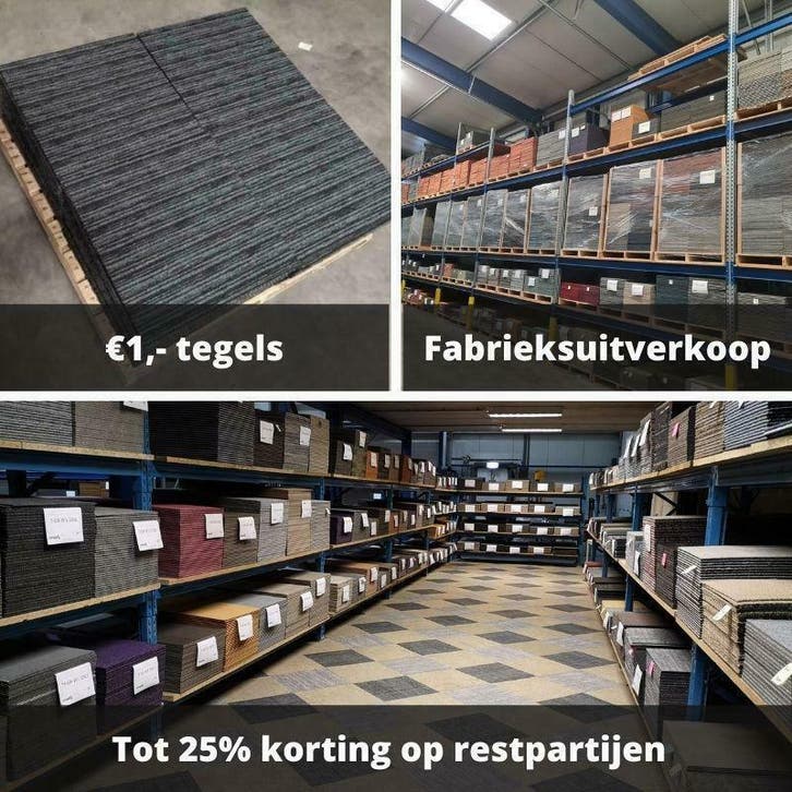 Grijze Tapijttegels | SALE | Afhalen of Bezorgen | Grijs, Huis en Inrichting, Stoffering | Vloerbedekking, Grijs, 25 tot 50 m²