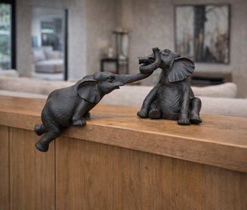 Beeld, Elephant Friends 50cm - 19 cm - Hars - 2026