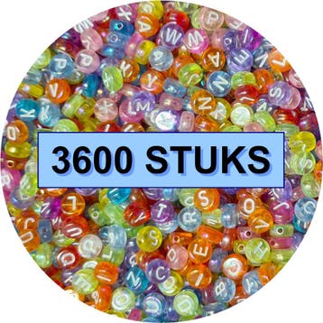 Fako Bijoux - Letterkralen Rond Bulk - Letter Beads -, Verzenden, Nieuw