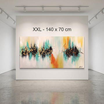 Monika Spiewak - Abstract - Oil Painting Stretched On The