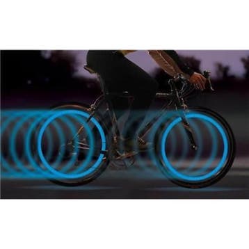 Benson Fietslicht set voor ventiel - blauw/roze - 2-delig..., Ophalen of Verzenden, Nieuw