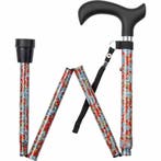 Wandelstok opvouwbaar - Rood Paisley (Wandelstokken), Ophalen of Verzenden, Nieuw