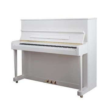 Petrof P 118 P1 PWH messing piano, Nieuw, Wit, Piano