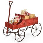 LIVSK Decoratieve Plantenwagen - Stevig Dennenhout - 2 Plant, Tuin en Terras, Bielzen en Borders, Verzenden, Nieuw