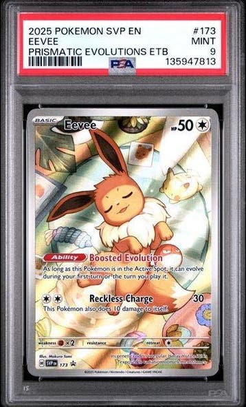 Pokémon Graded card Promo Prismatic Evolutions ETB Full Art, Nieuw
