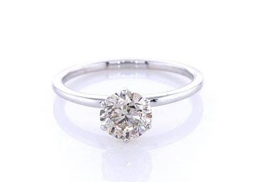 Ring - 14 karaat Witgoud - 1.00ct. tw. Diamant (Natuurlijk, Nieuw