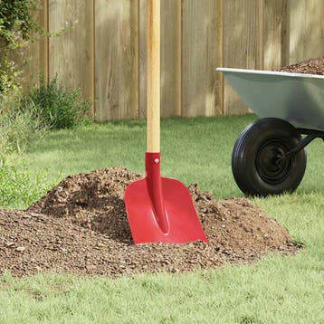 vidaXL Schep Hoofd Rood 32 x 24,5 cm Gepoedercoat staal, Tuin en Terras, Verzenden, Nieuw