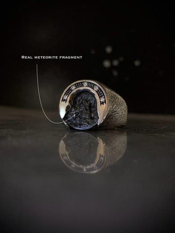 Ring van zilver, met de hand gesmeed, uniek exemplaar ter
