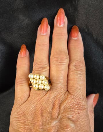 Gouden ringen! Keuze uit 850 Antieke en Vintage sieraden., Goud, Ring, Met edelsteen