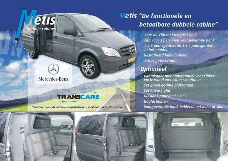 Vito Dubbele Cabine Inbouw type 639 actie prijzen, Auto-onderdelen, Interieur en Bekleding, Nieuw, Mercedes-Benz