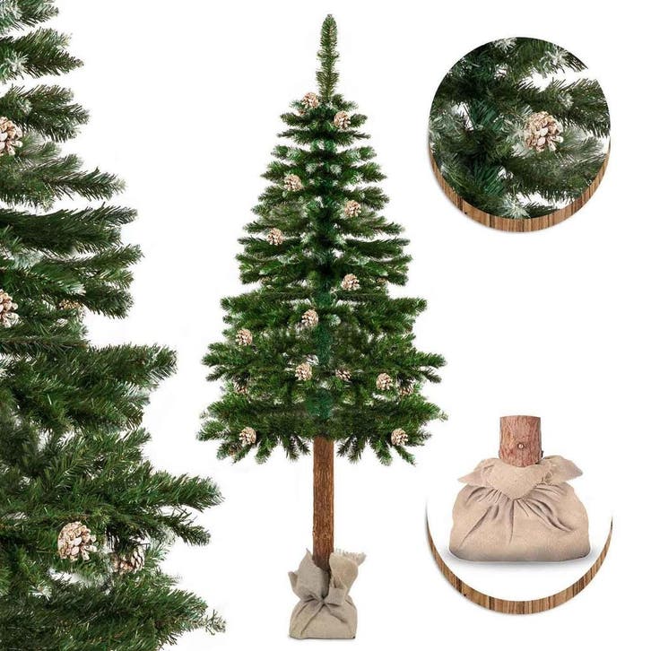 Kerstboom met Jute Voet 180cm | 21% Korting, Diversen, Kerst, Zo goed als nieuw, Ophalen of Verzenden