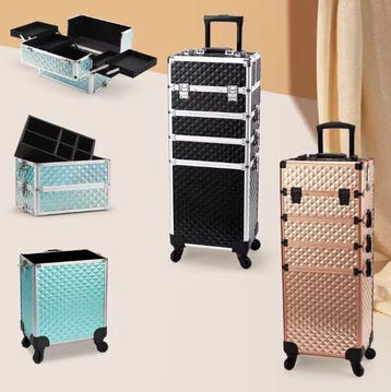Make-up Trolley 4-in-1 – Cosmetica Koffer met Wielen, Verzenden, Nieuw