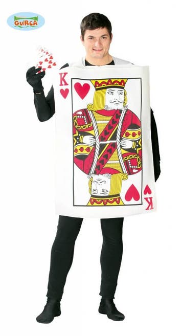 Kaart Harten koning kostuum, Ophalen of Verzenden, Nieuw