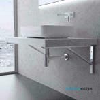 Wandsteunen, voor uw waskom: matzwart, chroom, rvs,45 -50 cm, Doe-het-zelf en Verbouw, Sanitair, Ophalen of Verzenden, Nieuw, Rvs