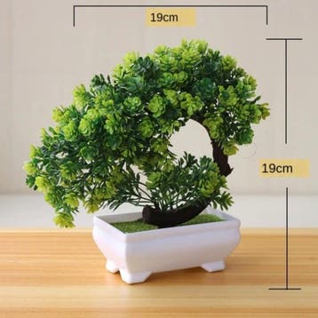 Kunst Bonsai Boom - Planten Nep Plant Plastic Decoratie, Huis en Inrichting, Woonaccessoires | Kunstplanten en Kunstbloemen, Verzenden