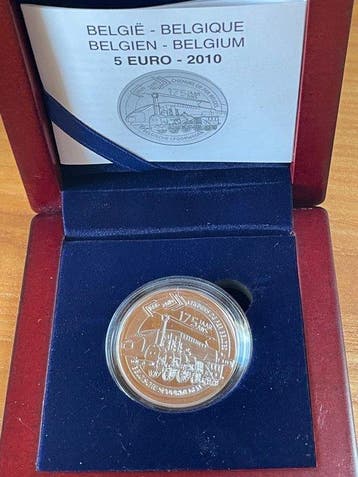 België. 5 Euro 2010 175 years of the Belgian Railways