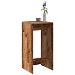 Bartafel 51x50x103,5 cm bewerkt hout oud houtkleurig, Huis en Inrichting, Tafels | Eettafels, Verzenden, Nieuw
