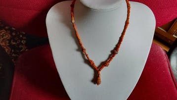 Oud-Egyptisch koraalkralen Beads, Coral (Zonder