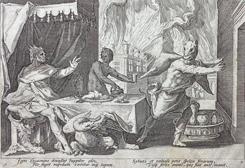 Hendrick Goltzius (1558-1617) - Licaone mutato in lupo