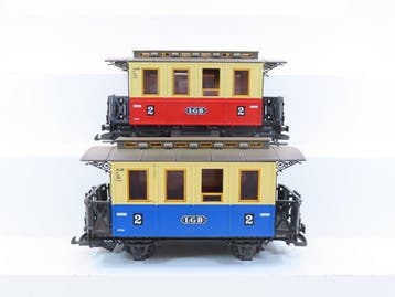 LGB G - Uit set 70302 - Modeltrein personenwagen (2) - 2x, Nieuw