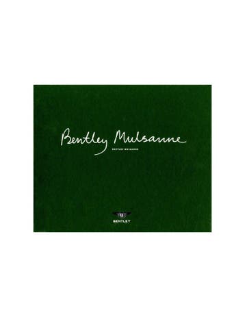 2010 BENTLEY MULSANNE BROCHURE BOX DUITS, Nieuw, Author