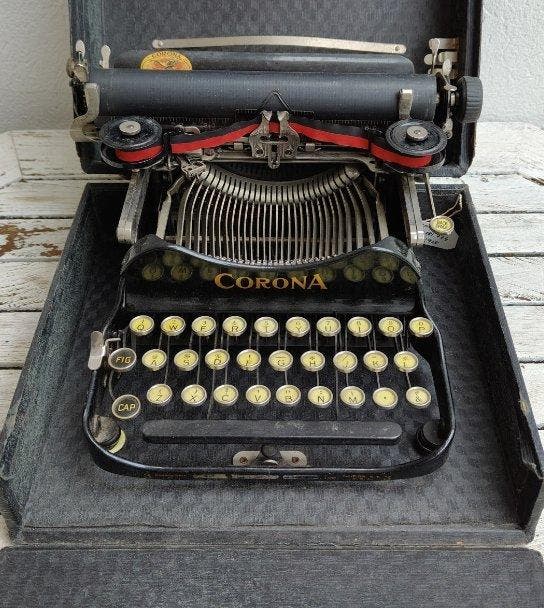 Corona 3 - Typemachine - 1910-1920, Antiek en Kunst, Kunst | Designobjecten