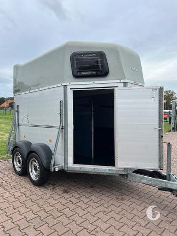 Oerdegelijke Bockmann 2 paards! Vol-Alu!, Ophalen, Zo goed als nieuw, Aluminium, 2-paards trailer