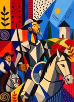 Adri Q 120 x 90 cm - Don Quijote en el Laberinto de la