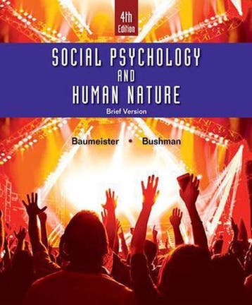 9781305673540 Social Psychology and Human Nature, Brief, Verzenden, Zo goed als nieuw, Brad Bushman