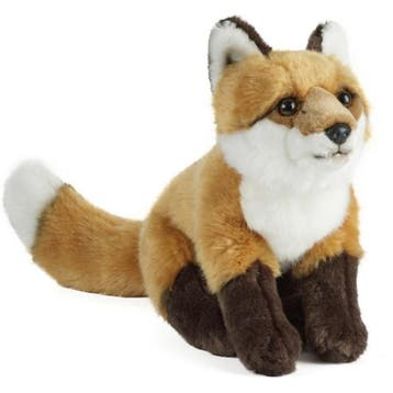 Living Nature vos knuffel - pluche - 39 cm - bosdier, Verzenden, Nieuw