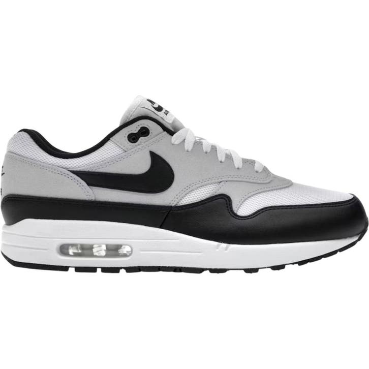 Nike Air Max 1 Essential White Pure Platinum Black, Kleding | Heren, Schoenen, Nieuw, Verzenden