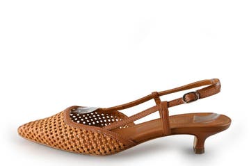 Dee Slingbacks in maat 39 Bruin, Kleding | Dames, Bruin, Verzenden, Zo goed als nieuw, Dee