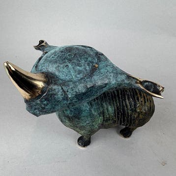 Dariusz Zielinski - THE THINKER RHINO- BRONZE unique