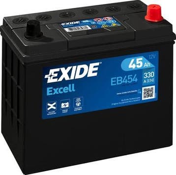 Exide Excell accu | EB454 | 12V 45Ah, Ophalen of Verzenden, Nieuw