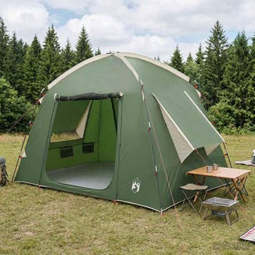 vidaXL Huisje Tent met dak Groen 210 x 210 x 138 cm, Verzenden, Nieuw, Tot en met 2