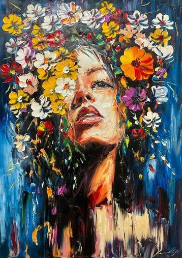 Yuni R.P - Metamorfosis Floral, Antiek en Kunst