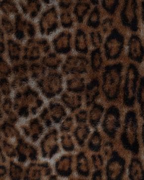 Imitatie Bont Panter Donker Bruin, Hobby en Vrije tijd, Stoffen en Lappen, Bruin, Nieuw