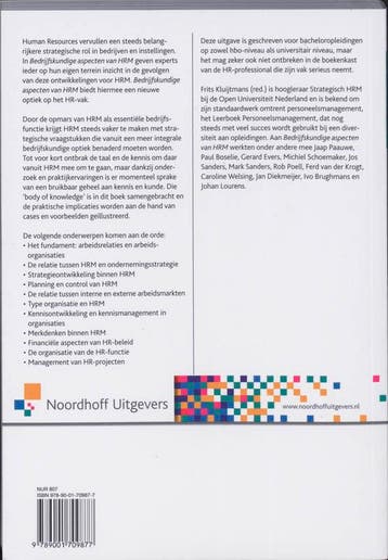 Bedrijfskundige aspecten van HRM 9789001709877, Verzenden, Zo goed als nieuw