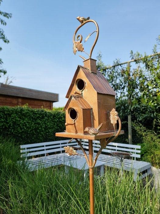 Beeldje - BIrdhouse - IJzer, Metaal, Antiek en Kunst, Curiosa en Brocante