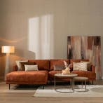 50% Korting: Velvet hoekbank Denver koper links, Ophalen, Zo goed als nieuw, Velvet chique