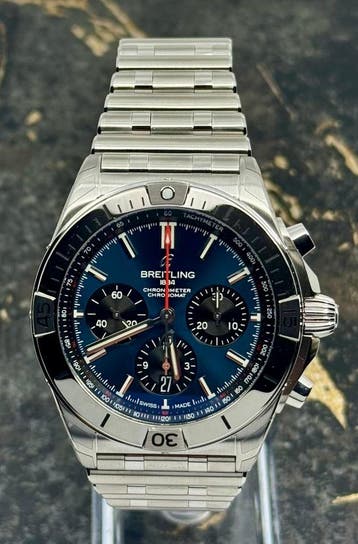 Breitling Chronomat B01 42mm - Blue Dial Chrono - New 2025, Staal, Staal, Breitling, Polshorloge