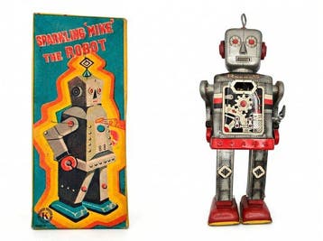 Sankei Toys - Blikken speelgoed - Sparkling Mike The Robot -