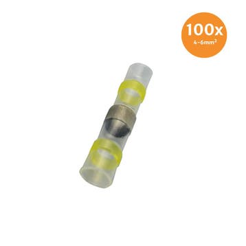Soldeerhuls Waterdicht Geel (4-6mm) 100 Stuks, Verzenden, Nieuw